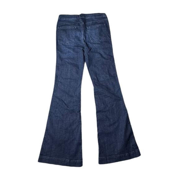 Altar'd State Dark Wash Front Seam Flare Bell Bottom Jeans Size 27 - Picture 3 of 8